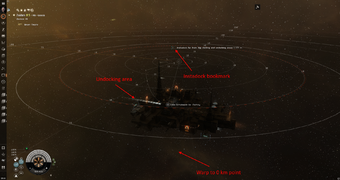 Instadock far from the docking and undocking areas