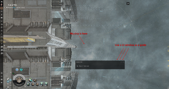 Using a UI window to align undocking lights horizontally